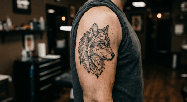 Geometric wolf