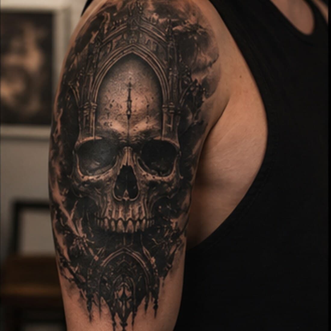 Traditional skull