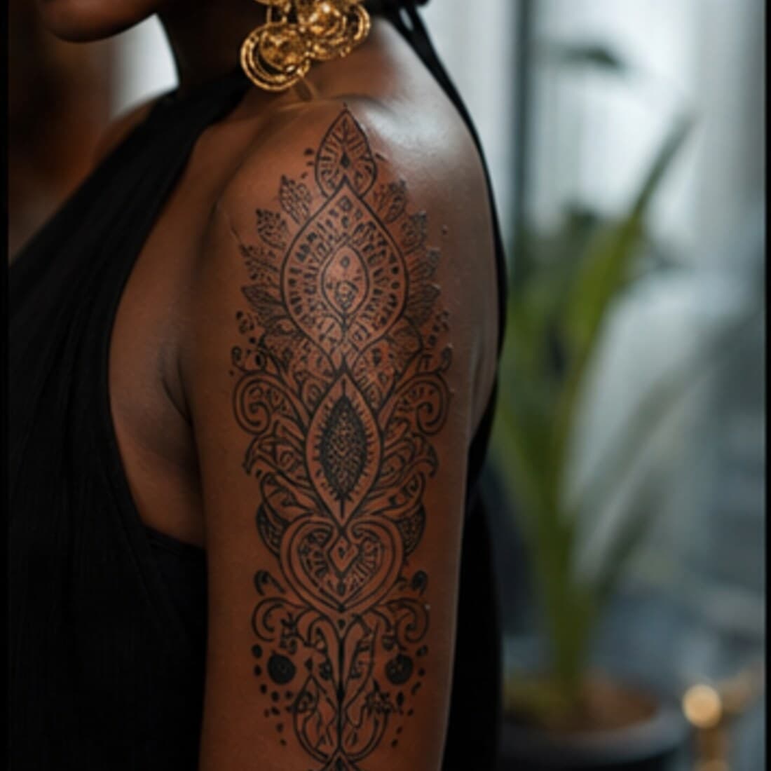 African queen portrait