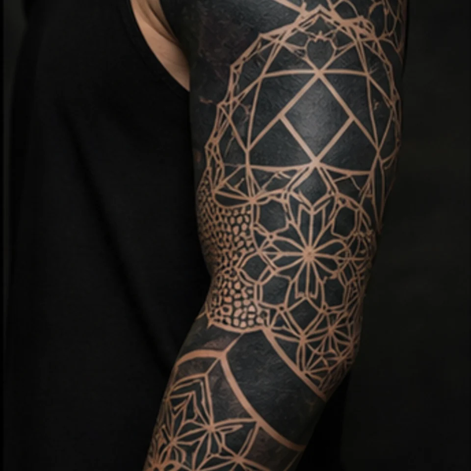 Blackwork tattoo design