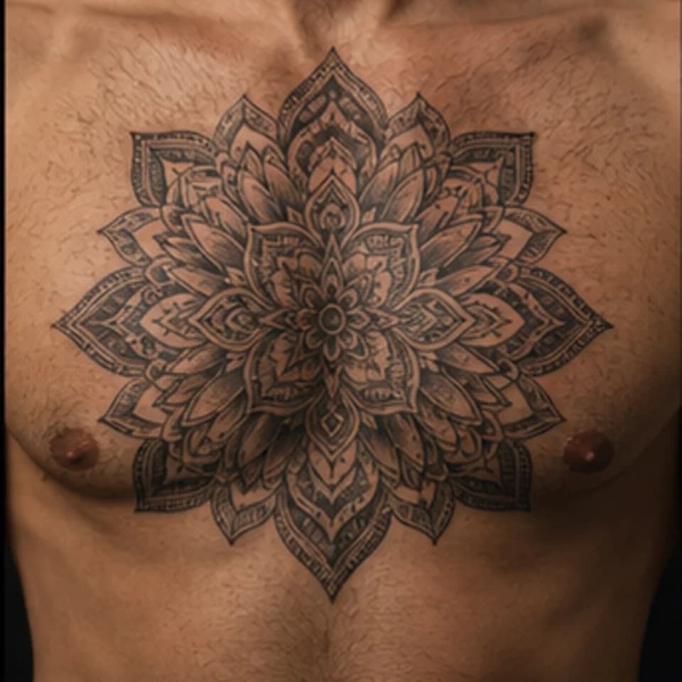 Geometric tattoo design